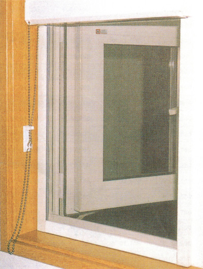 ロールアップ式網戸-窓・ドア用タイプ　イメージ図